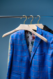 Вешалка - плечики анатомическая мужская, антимоль